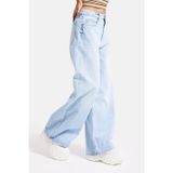 it's basic Kadın Ice 4s6-3 Süper Baggy Fit Bol Kesim Orta Bel Denim Jean