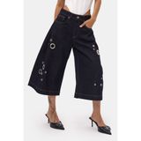 it's basic Kadın İndigo Selvedge 7s6-50 Maxi Boy Tasarım Bermuda Şort