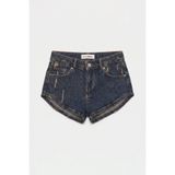 it's basic Kadın Koyu Kot 11s6 Süper Mini %100 Koton Denim Şort