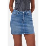 It's Basic Kadın Mavi 2s6-4 Straight Mini Esnek Kumaş Denim Etek - 36