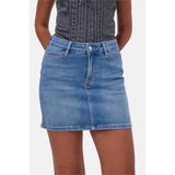 it's basic Kadın Mavi 2s6-4 Straight Mini Esnek Kumaş Denim Etek