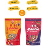 It's Meyveli granola 2'li Paket - Kırmızı Meyveler 240 gr & İncir Kayısı 240 gr - 480 gr