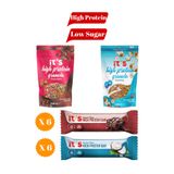 it's Protein Mix Paket - Yüksek Protein Bar 40 g X 12 Adet (2 Çeşit) - Yüksek Protein Granola (2 Çeşit)