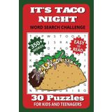 It's Taco Night Word Search Challenge: Easy to Read Wordfind about Mexican Food, Culture & Tortillas | Perfect Entertainment for Kids Ages 7-15 | Great for Restaurant Visits and Relaxation
