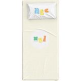 Itsy Bitsy Kids Alphabed Pamuk Saten Unisex Çocuk Çarşaf Seti 90 x 190 cm - Standart