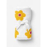 Itsy Bitsy Kids Amulet Lemon Bloom Sarı Desenli Pamuk Müslin Bebek Örtüsü 100 x 100 cm - Standart