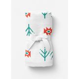 Itsy Bitsy Kids Big Flower Blossom Amulet Desenli Pamuk Müslin Bebek Örtüsü 100 x 100 cm - Standart
