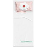Itsy Bitsy Kids Big Flower Pamuk Saten Bebek Çocuk Çarşaf Seti 80 x 140 cm - Beyaz - Pembe - Standart