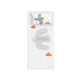Itsy Bitsy Kids Bird Of Life Beyaz Gri Pamuk Saten Unisex Çocuk Çarşaf Seti 90 X 190 Cm