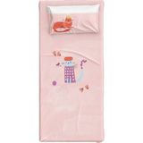 Itsy Bitsy Kids Kitty Of Quueens Pembe Pamuk Saten Kız Çocuk Çarşaf Seti 90 x 190 cm - Standart