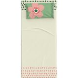 Itsy Bitsy Kids Petit Fleur Pamuklu Müslin Bebek Çocuk Çarşaf Seti 90 x 190 cm - Krem - Yeşil - Pembe - Standart