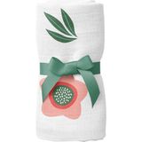 Itsy Bitsy Kids Petit Fleur Renkli Yeşil Müslin Bebek Örtüsü 100 x 100 cm - Standart