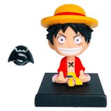 ITUBLE Tek Parça Bobbleheads Anime Luffy Figür Bobblehead Aksiyon Figürleri Araba Gösterge Paneli Dekorasyon Aksesuarları İç Doğum Günü Pastası Süsleri Telefon Tutucu Kadın Erkek Kız Çocuk