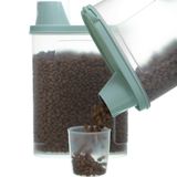 ITYLIFE CITYLIFE 2 adet 2,5 lb köpek yiyecek kabı, küçük evcil hayvan kedi yiyecek saklama kabı, pour spout ölçüm kabı, kuş kuru gıda dağıtıcı, kapaklı