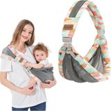 Iulonee Ayarlanabilir Ergonomik Bebek Sling Taşıyıcı Nefes Alabilir, Tek Omuzda Taşınabilir