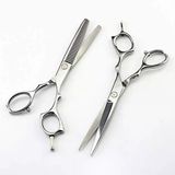Iuoklu Profesyonel 6 Inç 440C Set İnceltme Makas Salon Kuaförler İçin Saç Kesme Makas Seti,