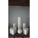 iv candles 3'lü Top Mum Soya Wax MAVİ YEŞİL KIRMIZI TURUNCU BEYAZ SARI 10 x 10