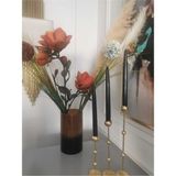 Iv Candles 6'lı Siyah Şamdan Mumu - Akasya - Seçenek 1