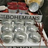 Iv Candles Homedecor 100 Adet Tealight Boş Teneke Mum Kutusu