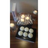 Iv Candles Homedecor 12'li Büyük Boy Maxi Beyaz Suda Yüzen Mum - 12 Adet