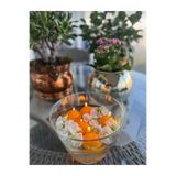 iv candles Homedecor 12li Turuncu Suda Yüzen Mum Turuncu