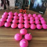 Iv Candles Homedecor 24'li Pembe Suda Yüzen Mum