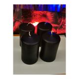 iv candles İV BLUE PURPLE Homedecor 4 Adet Siyah Baton Mum Siyah