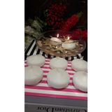 iv candles Iv Candles 12'li Beyaz Büyük Düz Suda Yüzen Mum Beyaz