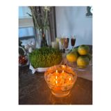 iv candles Iv Candle's 24 Lü Turuncu Suda Yüzen Mum Turuncu
