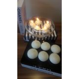 iv candles Iv Candles 24'lü Beyaz Büyük Boy Suda Yüzen Mum BEYAZ