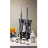 iv candles Iv Candles 3'lü Lila Şamdan Mumu Lila 10 x 10