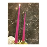 iv candles İV candles Bougie Candelabre 3'lü Fuşya Pembesi Büyük Boy Şamdan Mumu Fuşya Pembe