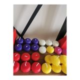 iv candles Iv Candles Homedecor 12'li Mavi Macoron Suda Yüzen Mum Mavi 8 x 8