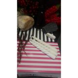 iv candles Iv Candles Homedecor 3'lü Beyaz Burgulu Şamdan Mumu Beyaz