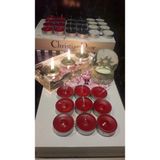 Iv Candles Tealiğht Standard Mum - Kırmızı - 20 Adet