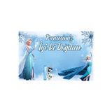İv Reklam Elsa Frozen Doğum Günü Afişi Branda 70x100 cm – Kişiye Özel İsimli Frozen Temalı