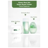 Iva Natura Green Face Shot - Frozen Face Essence 3'lü Set (ESSENCE BİLEKLİK HAVLU BUZ KALIBI)