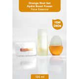 Iva Natura Orange Face Shot - Frozen Face Essence 3'lü Set (ESSENCE+HAVLU+BUZ KALIBI)