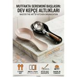Ivanna Serisi 2’li Modern Mutfak Tezgah Üstü Kepçe Altlığı ve Kaşıklık Seti 723086