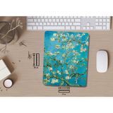 Ivart Çiçek Açan Badem Ağacı Desenli Bileklik Destekli Dikdörtgen Mouse Pad - Renkli