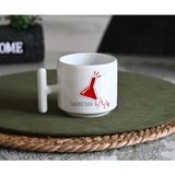 Ivart Imkanı Olan Delirsin Baskılı Porselen T Kulplu Kupa Bardak-Hediye-Motto - 1 Adet - 300 ml