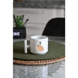 Ivart Kadın Orta Parmak - Nah Baskılı Premium Porselen T Kulplu Kupa Bardak-Nescafe & Latte Fincanı-Motto - 001 - Beyaz - 300 ml