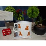 Ivart Küçük Oyuncaayıcık-Bear Baskılı Premium Porselen Lüks Kupa Bardak-Nescafe & Latte Fincanı-Motto - 1 Adet - 300 ml