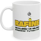 Ivart Rafine Zevklerim ve Gelirim Birbirini Tutmuyor Baskılı Porselen Kupa-Hediye-Standart Kupa - 001 - Beyaz - 300 ml