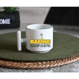Ivart Rafine Zevklerim ve Gelirim Birbirini Tutmuyor Baskılı Porselen Kupa-Hediye-T Kulplu Kupa - 001 - Beyaz - 300 ml