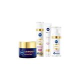 Ivea LUMIOUS630 Karşıtı Cilt Bakım Seti, Güdüz Yüz Kremi 50ML, Gece Kremi, Cilt Serumu, Göz Kr
