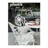 IVF Isparta Model Ferforje Görünümlü 60 Cm Çap Plastik Masa Ve Sandalye Balkon Takım 2 Sandalye 1 Masa