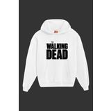 IvırZıvır Unisex Beyaz The Walking Dead Baskılı Sweatshirt IVRZVR82