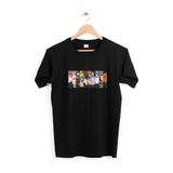 IvırZıvır Unisex Siyah Naruto Baskılı Tişört INA-01