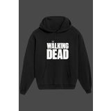 IvırZıvır Unisex Siyah The Walking Dead Baskılı Sweatshirt IVRZVR82